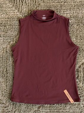 EasyGala Women Sleeveless Mock Turtle Neck Tops Double Lined